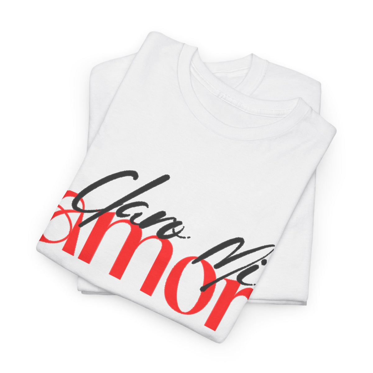 "Claro Mi Amor" Graphic Heart T-Shirt