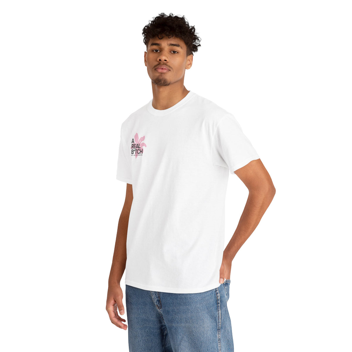 A Real B*tch Tee — Feminine Floral Graphic Cotton T-Shirt