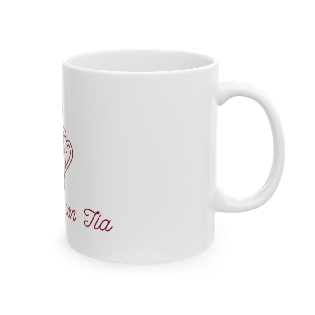 Tea Time Mug — Cute Ribbon Teacup Ceramic Coffee Cup (11oz, 15oz)