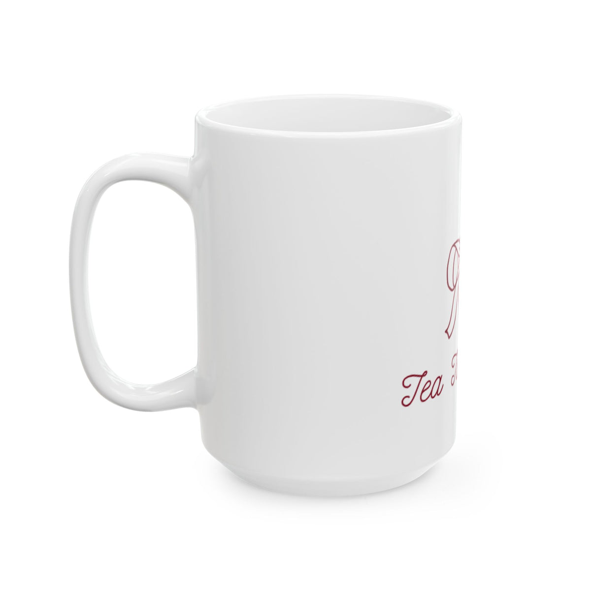 Tea Time Mug — Cute Ribbon Teacup Ceramic Coffee Cup (11oz, 15oz)