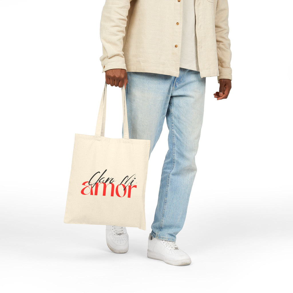 "Claro Mi Amor" Canvas Tote — Sassy Cotton Market Bag