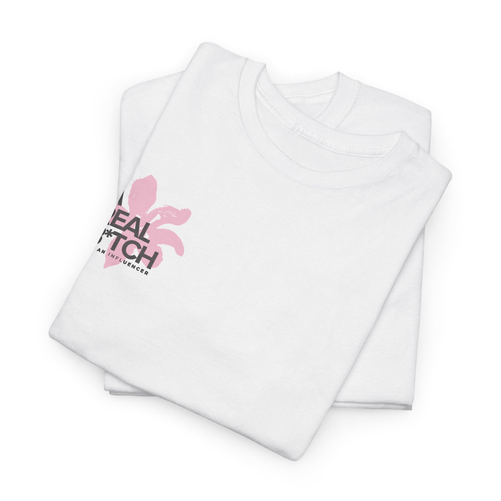 A Real B*tch Tee — Feminine Floral Graphic Cotton T-Shirt