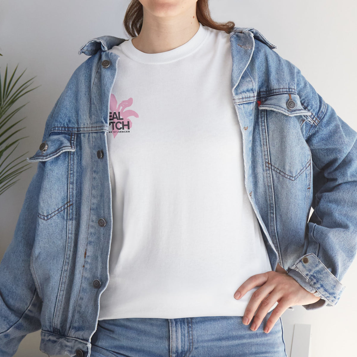 A Real B*tch Tee — Feminine Floral Graphic Cotton T-Shirt