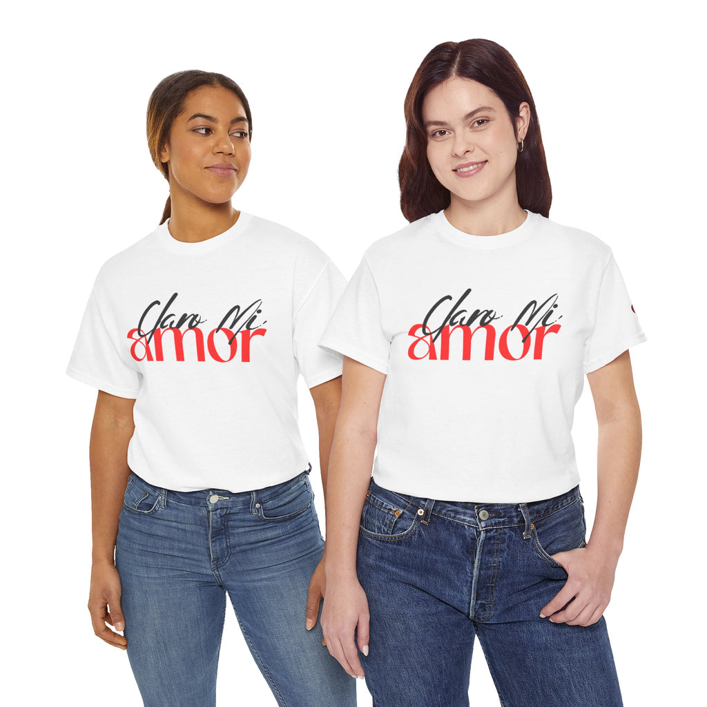 "Claro Mi Amor" Graphic Heart T-Shirt