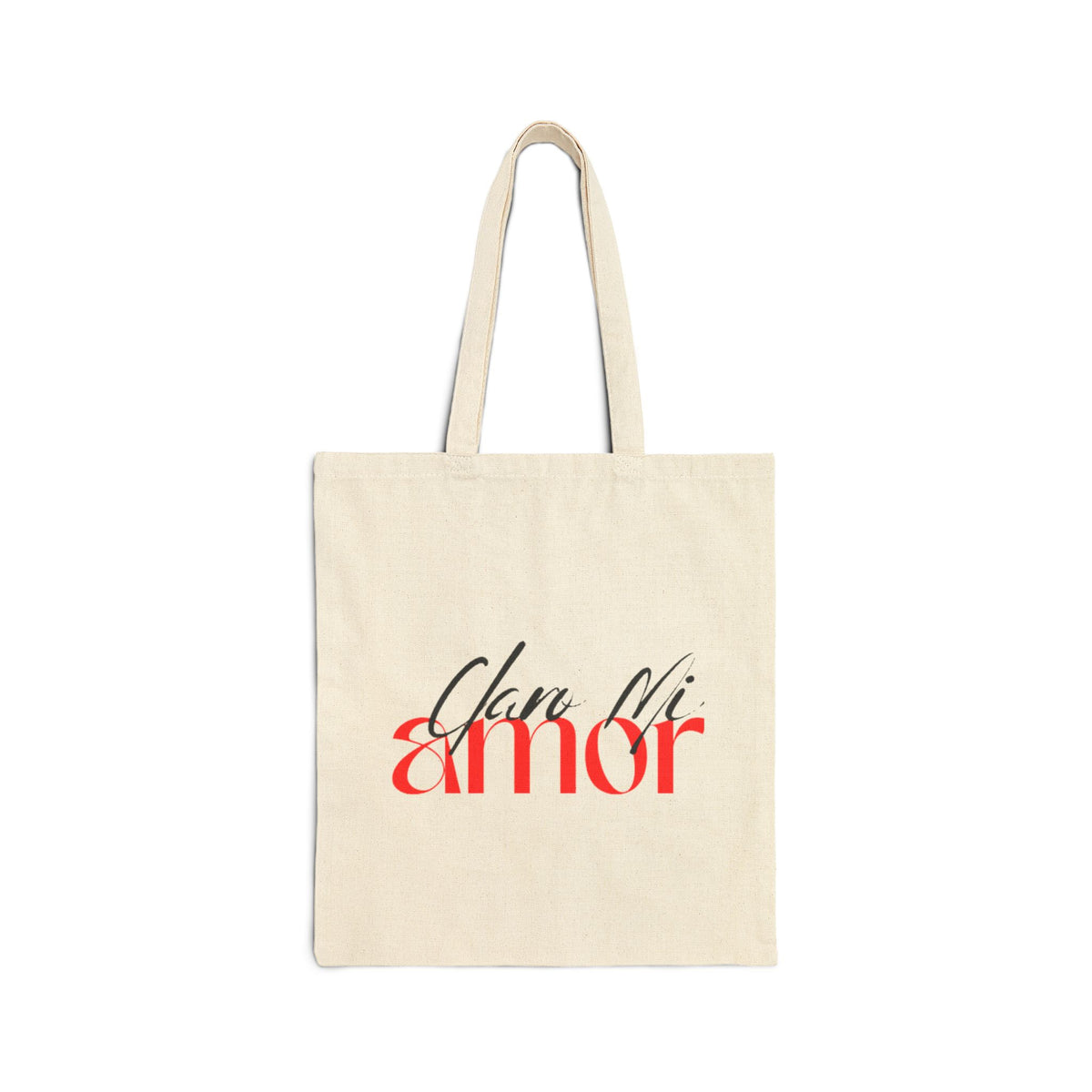 "Claro Mi Amor" Canvas Tote — Sassy Cotton Market Bag