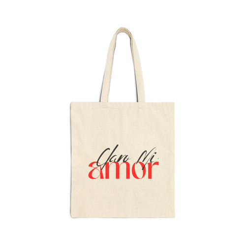 "Claro Mi Amor" Canvas Tote — Sassy Cotton Market Bag