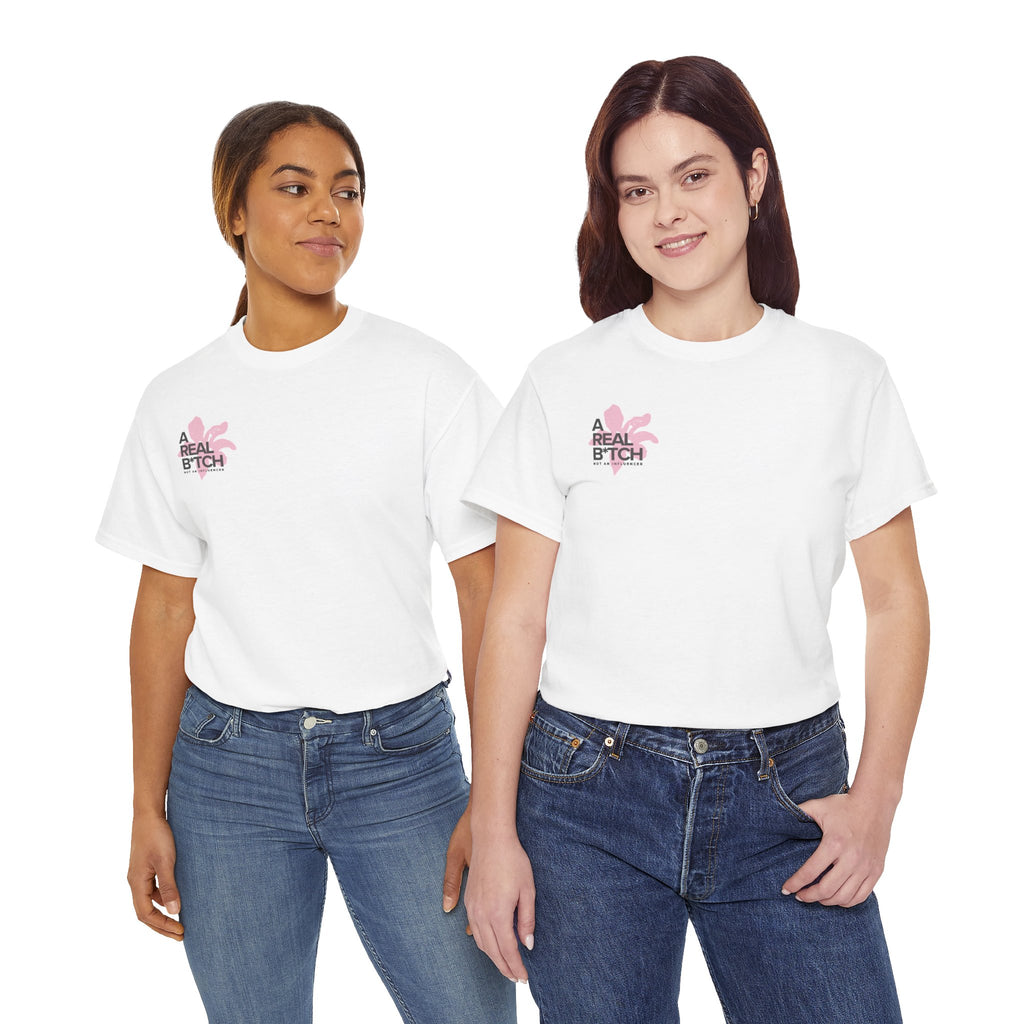 A Real B*tch Tee — Feminine Floral Graphic Cotton T-Shirt